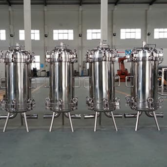 Stainless steel liquid filter for chemcical filter